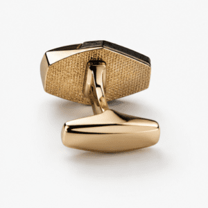 Premium gold back design of luxury men's cufflinks