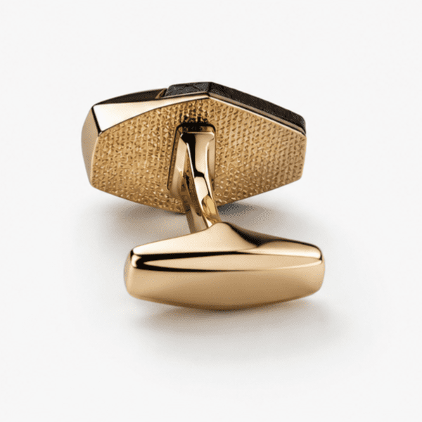 Premium gold back design of luxury men's cufflinks