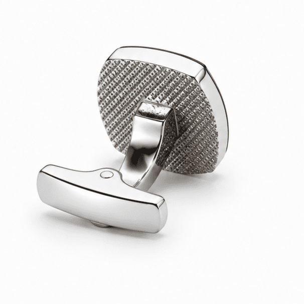 Premium Silver Square Cufflinks for Men