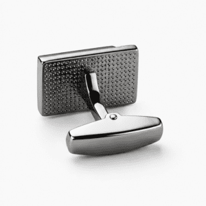 Silver back mechanism of premium cufflinks