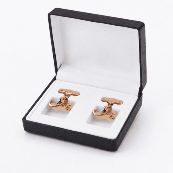 Rose Gold Butt Cufflinks Personalized Family Name Cufflinks for Men Pakistan
