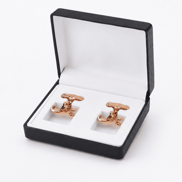 Rose Gold Butt Cufflinks Personalized Family Name Cufflinks for Men Pakistan