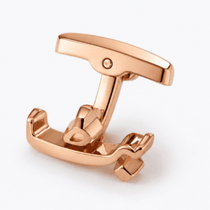 Rose Gold Butt Cufflinks Personalized Family Name Cufflinks for Men Pakistan close up