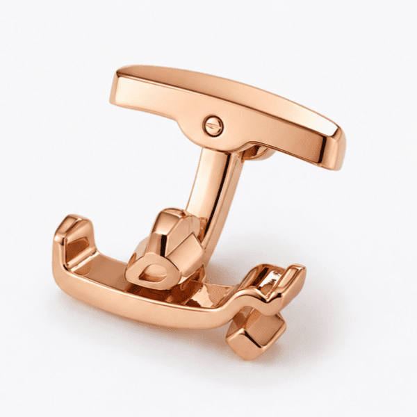Rose Gold Butt Cufflinks Personalized Family Name Cufflinks for Men Pakistan close up