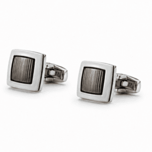 Premium Silver Square Cufflinks for Men