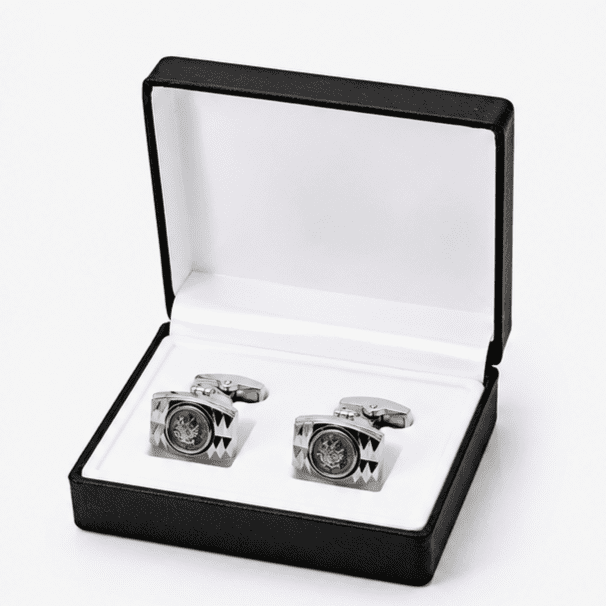 Luxury men's cufflinks gift box presentation