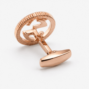 Rose Gold Cufflink Fastening
