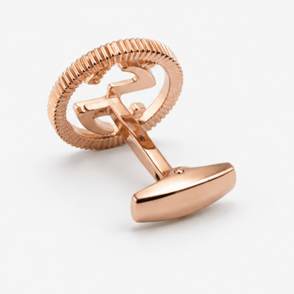Rose Gold Cufflink Fastening