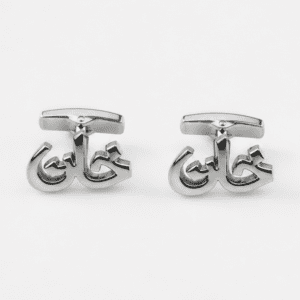 Khan heritage silver cufflinks for men by Cufflinkk