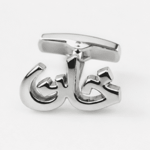 Khan heritage silver cufflinks for men by Cufflinkk