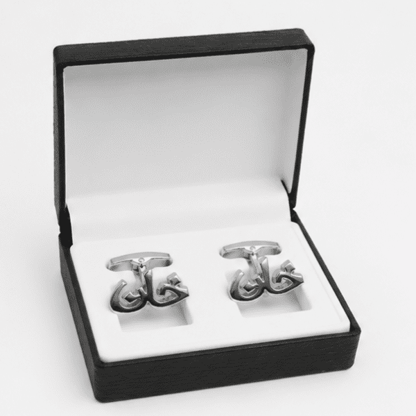Khan heritage silver cufflinks for men by Cufflinkk