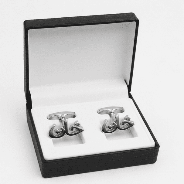 Khan heritage silver cufflinks for men by Cufflinkk