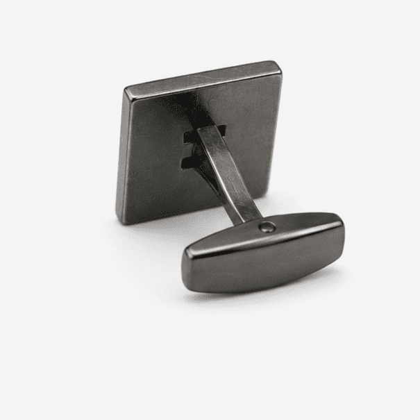 Featuring a clean square silhouette with a premium silver-tone finish, these cufflinks offer a perfect combination of modern design and classic elegance.